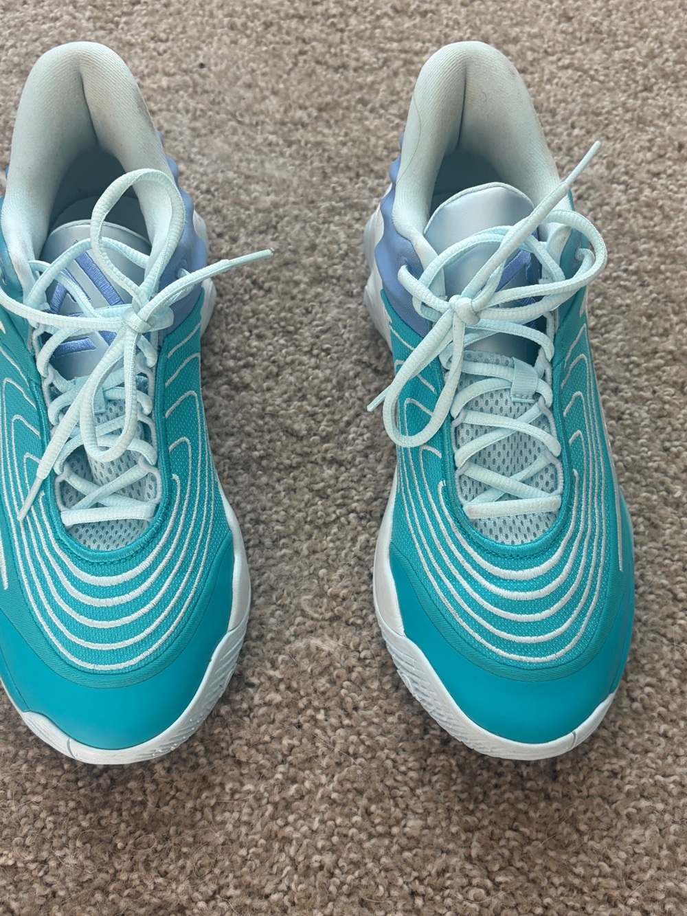 Nike Giannis immortality 4 Teal & Light Blue Athletic Sneakers